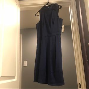 Brand new Julia Jordan navy blue sleeveless dress